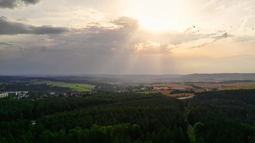 Stadtroda von Oben